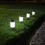 Cold white solar mini courtyard ground plug LED garden light solar plastic light lawn landscape light 2