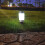 Cold white solar mini courtyard ground plug LED garden light solar plastic light lawn landscape light 5