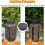 4-Piece Replacement Solar Light with LED Bulb, SL.GT Solar Panel, Solar Panel Battery, Spare LED Solar Box 4