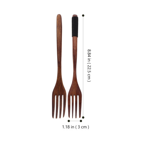 Fork Tableware with Hemp Rope Handle4-Pack 1
