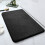 Black Polyester Floor Rug 60x40cm 1
