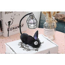 Dekorative Tischlampe, niedliche schwarze Katzen Nachtlampe, Tischlampe aus Kunstharz, Schreibtischdekoration, Geschenk (2 Stück)