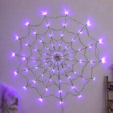 Lichterkette aus Rattan (1er Pack) – ideal als Wanddekoration für Zuhause, Zimmer, Schlafzimmer usw.