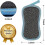 12 Pack Multi-Purpose Scrub Sponge Kitchen, Dishwashing Sponge (Blue) 2