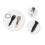 Screwdriver - 4 Pieces Stainless Steel Flat Head Screwdriver with Key Ring Mini Screwdriver Multi-Function Outdoor Tool Set 3