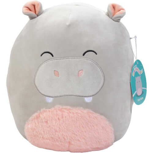 Harrison Szary Hipopotam Squishmallow Pluszowy 10 cali
