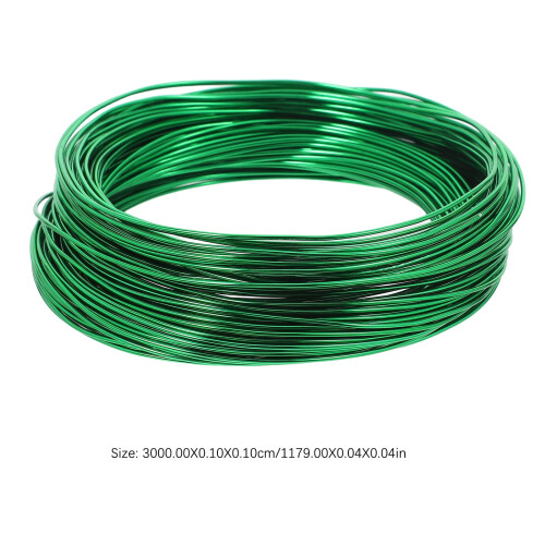 Fio de alumínio verde 0,1 mm 30 m – Artesanato e Bonsai 1