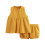 Conjunto de verão para meninas: blusa sem mangas e cintura elástica. 1