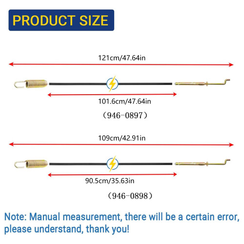 Cable Replacement Kit for Auger and Clutch Systems in Snow 2