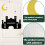 Festival Middle Eastern Door Sticker Glittering Nonwoven-CL 7