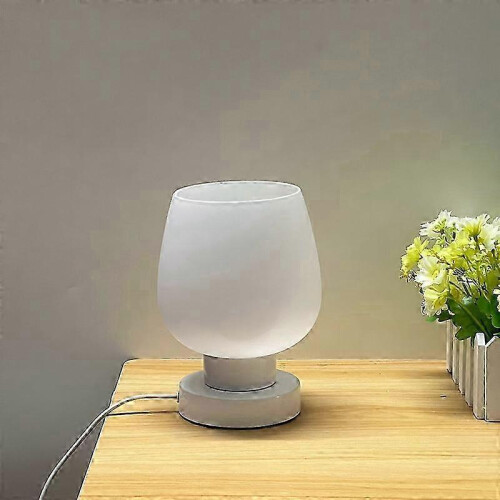 3-Way Dimmable Bedside Lamp - Modern Small Table Lamp compatible with Home/Office 1