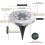 4-Pack Solar Spotlights - 8 LED, IP65 Waterproof 2