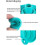 2-piece foldable funnel, foldable silicone gel hopper compatible with home kitchen 4