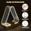 USB Bedside Lamp Triangle Table Lamp Modern Solid Wood LED Night Light, Children's Night Light Bedside Lamp with USB Rechargeable Table Lamp 2