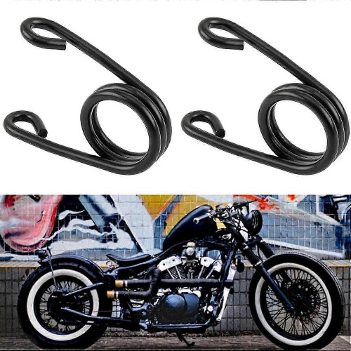 2 Stück Motorradsitzfeder, Einzelsitzfeder, Motorradsitzzubehör (Schwarz) 1