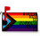 Μαγνητικό κάλυμμα γραμματοκιβωτίου LGBTQ Rainbow 21x18 ίντσες 1