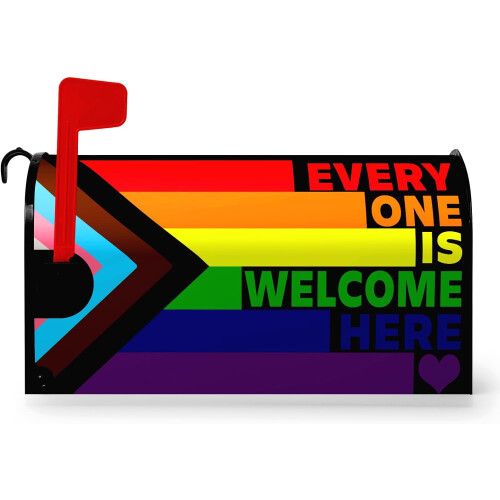 Μαγνητικό κάλυμμα γραμματοκιβωτίου LGBTQ Rainbow 21x18 ίντσες