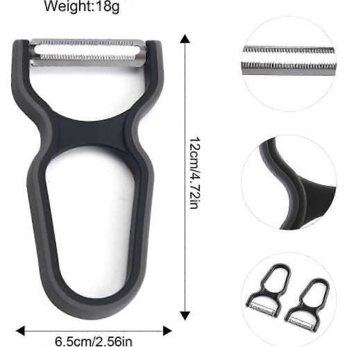 2 Pieces Peeler, Vegetable Peeler, Kitchen Gadget Peeler Multi-function Melon Planer Plastic Fruit Peeler 1