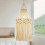 Bohemian Knitted Lampshade - Handwoven Ceiling Decor 2