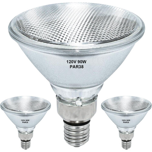 Lâmpada Halógena PAR38 para Refletor 120V 90W E26 2700K (Pacote com 2)