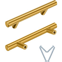 20-Pack Brushed Gold Cabinet Pulls 76mm Centre