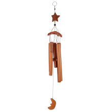 Carillon éolien en bambou avec motif d'étoile – 59 cm