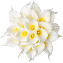 10 stk kunstige calla-liljeblomster - ekte lateks,