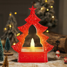 LED Christmas Tree Lights – Green Red White Flameless
