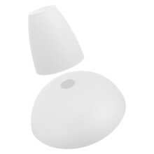 Lot de 2 abat-jour en plastique blanc pour lampes de table et lampadaires