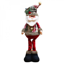Weihnachtliche Plüschfiguren: Weihnachtsmann, Schneemann, Rentier –