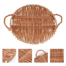 Serveringsbakke Rund Brun 30 cm