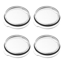 Tampas transparentes AS para copos e canecas (pacote com 6)