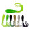 50 Stück Angelköder, weiche Angelköder, weiche Wavetail-Swimbaits, Wavetail-Swimbaits, weiche künstliche Köder S 5