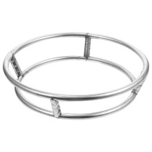 Heat-Resistant Wok Stand Non-Slip Gas Ring Reducer Silver