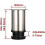 4-Pack 8cm Stainless Steel Table Legs - 0-15mm Height Adjustable 2