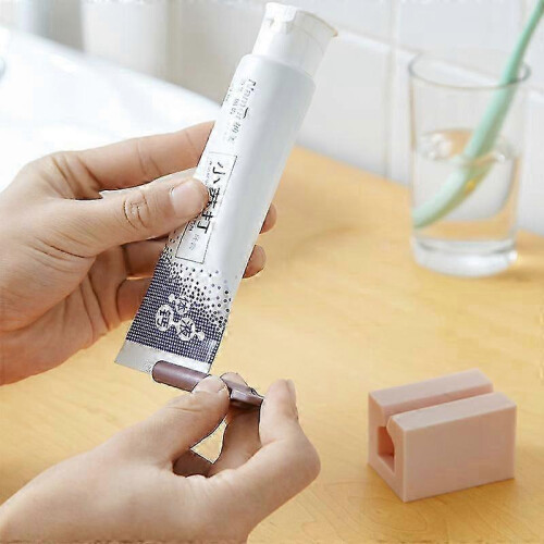 2 Pack Roller Tube Toothpaste Squeezer Multi-function Manual Rotating Toothpaste Holder Save Toothpaste White 2