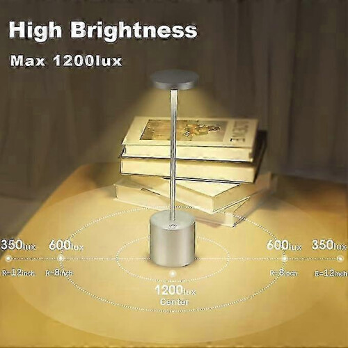 Rechargeable Cordless Table Lamp - 3 Colors, 3600mAh 1