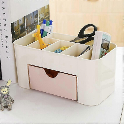 Schreibtisch-Organizer mit 8 Fächern und Stifthalter Rosa 2