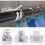 4-Pack No-Drill Curtain Hooks - Self-Adhesive Rod Brackets 2