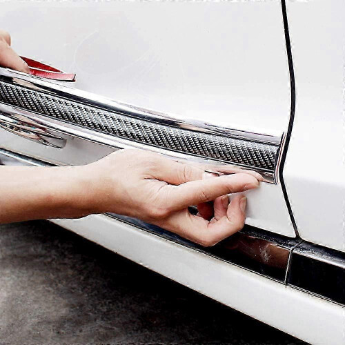 Silver Car Threshold Protector (3Mx5CM) - Anti-Collision Sticker Tape 1