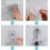 12-Pack No-Drill Picture Hooks - 5.5cm Transparent Removable 4