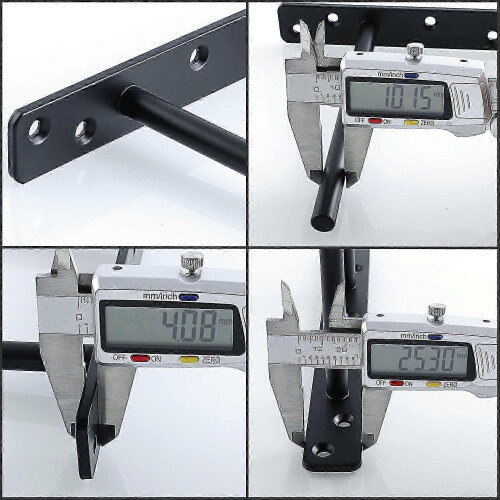 2-Piece Invisible Floating Shelf Bracket - Matte Black 2