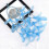 LED Dream Catcher Night Light - Handmade Feather Wall Hanging (Blue) 4