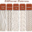 5 Piece Set Wooden Handle Pottery Tools Clay Modeling Pattern Roller Set Brown 3