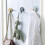 Yellow 4-piece creative adhesive wall hook seamless wall hook kitchen hook drilling-free strong rotating adhesive hook 2