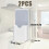2pcs Magnetic Marker Holder compatible with Whiteboard/Fridge - White 2