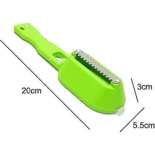 2pcs Multi-function Fish Scaler with Fish Killer Knife and Fish Scale Brush 1
