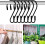 12 Pack S-Hooks Black 8cm S-Shaped Maximum Load: 5kg 5