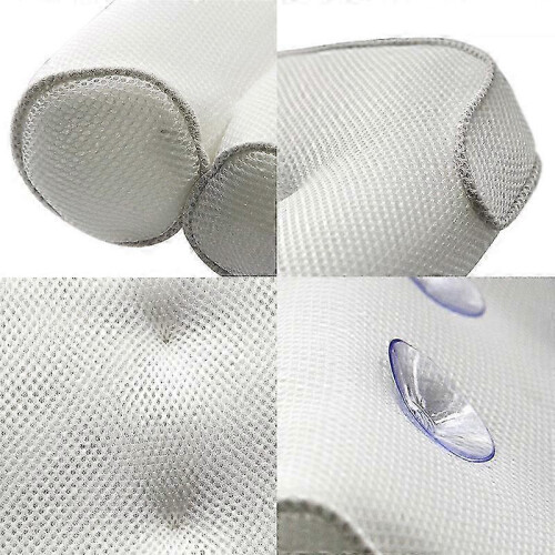 Bath pillow with 6 suction cups compatible with spa, head, neck, back and shoulders 2
