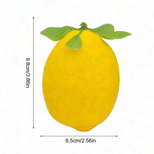 limoni e lime artificiali realistici con foglie 2